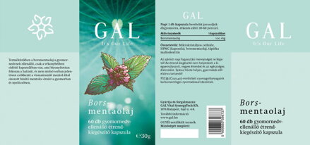 GAL Borsmentaolaj,  100 mg x 60 capsules